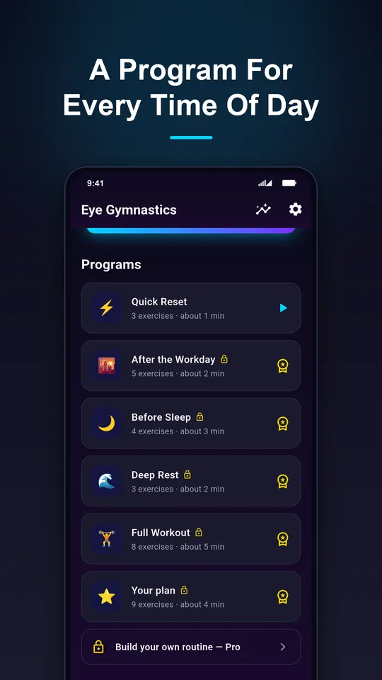 A program for every time of day