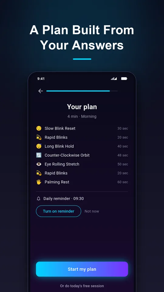 A plan built from your answers